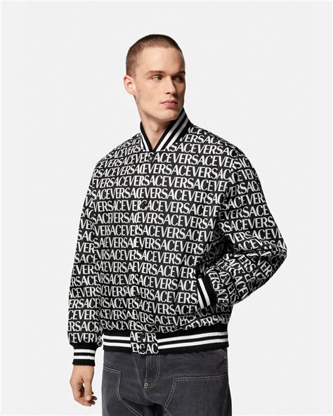 herren versace jacke|Versace bomber jacket.